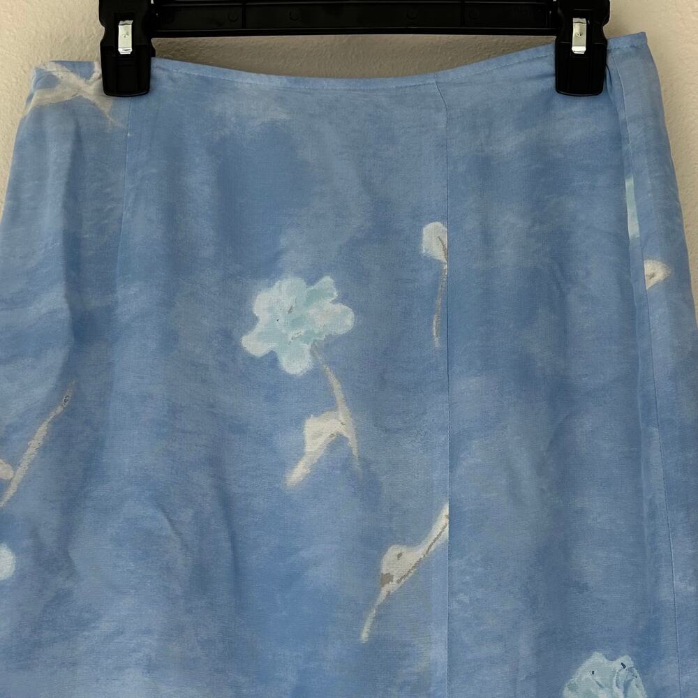 Sigrid Olson floral long maxi boho bohemian 90s Y2K festival fairy hippie slit 4 - Picture 3 of 11